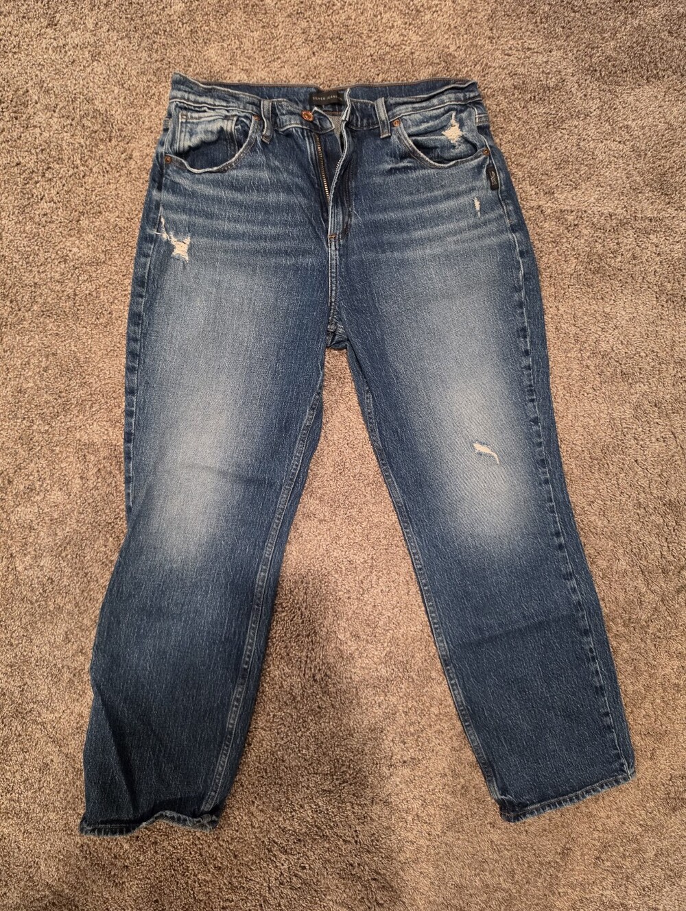 Croppws Silver Jeans-30W/28L